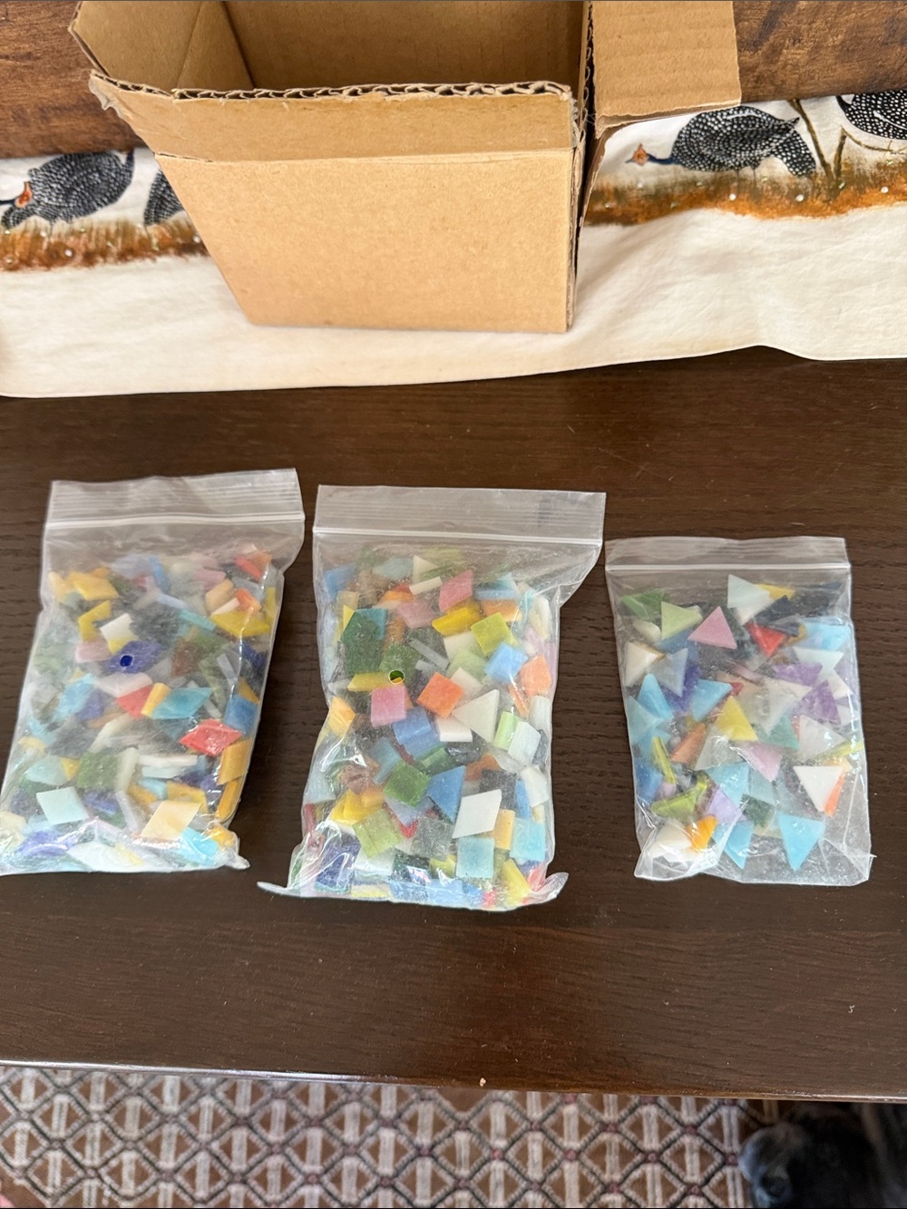 Cut Pieces of Decorative Tiles 3 Bags